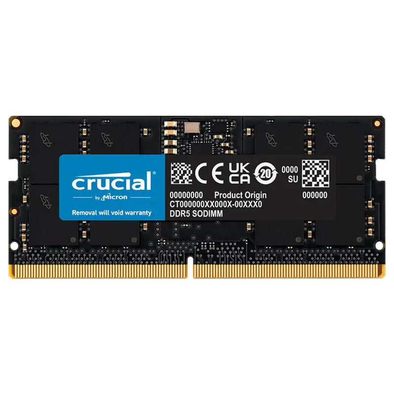 Crucial 32GB DDR5 5600MHz CL46 SODIMM Laptop Memory - gizmoo