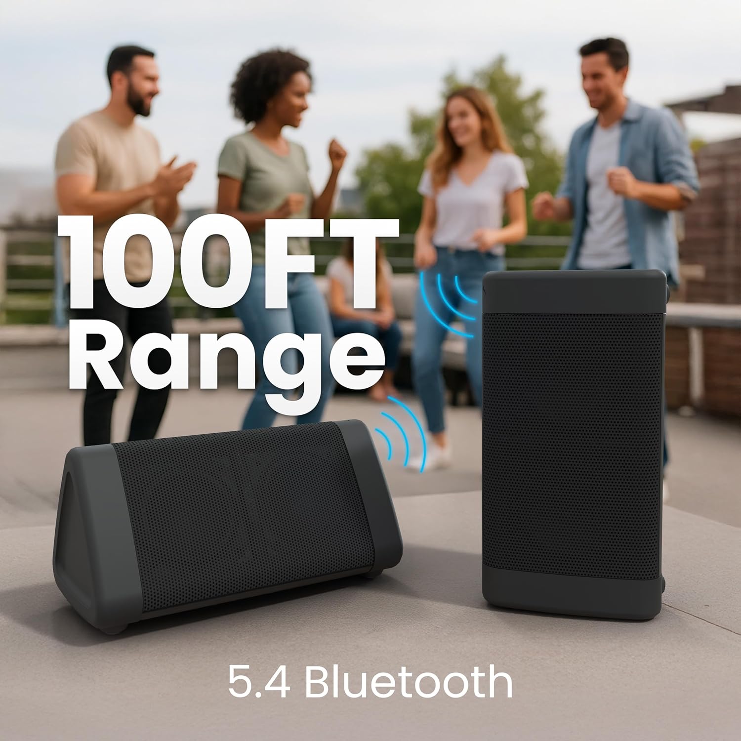 OontZ Angle 3 Portable Bluetooth 5.4 Speaker | 12W Sound, 24 - Hr Battery - gizmoo